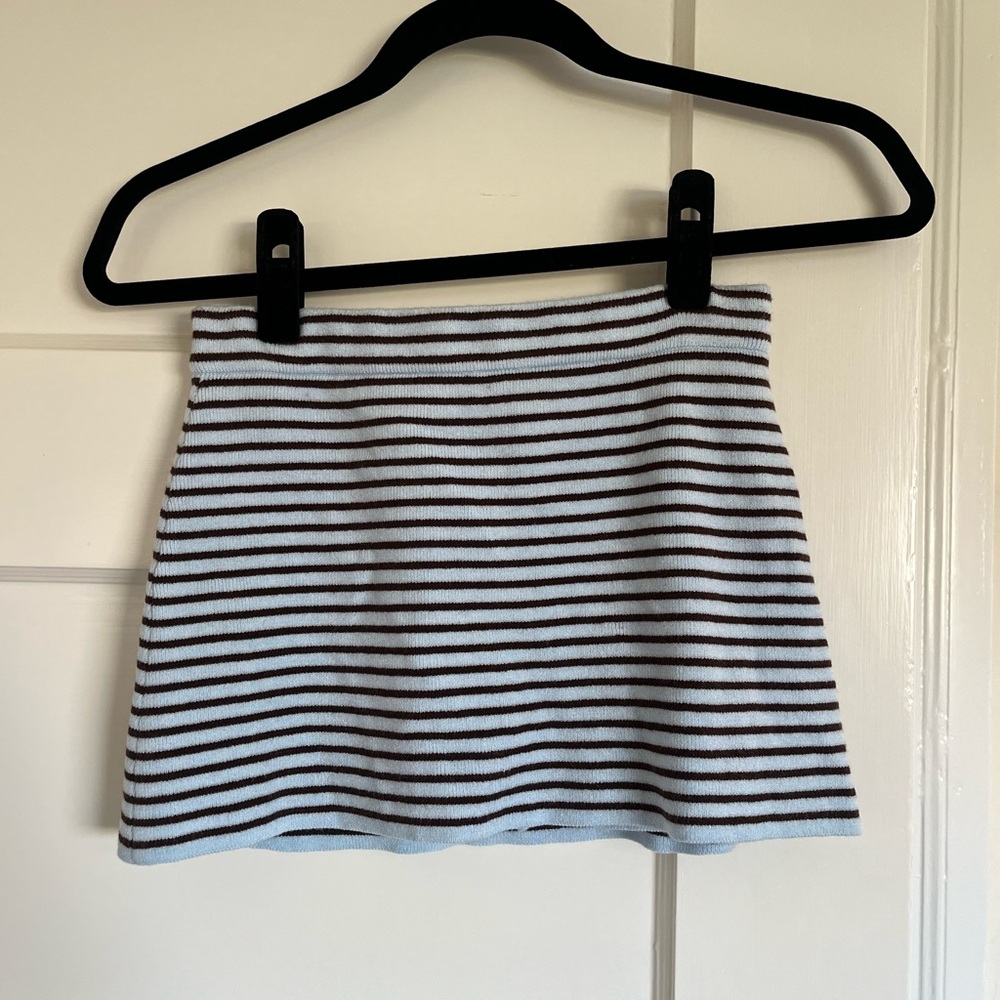 Frankie’s bikinis Marialla Mini Skort - Montauk Stripe - Montauk Stripe / S